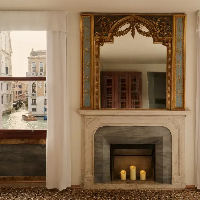 Grand Canal Suite bedroom at Aman Venice