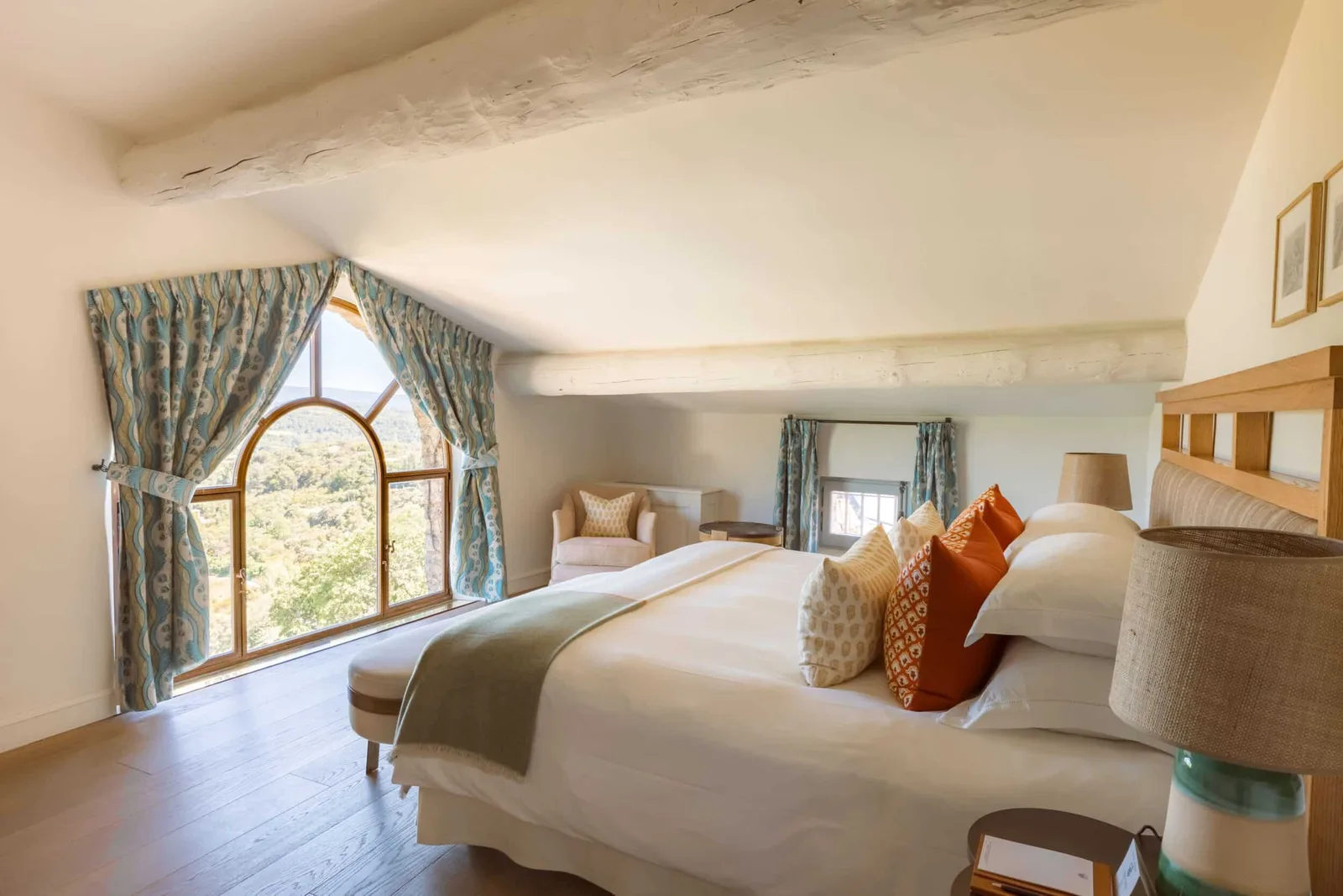 Bedroom in the Signature Ventoux Suite at Hôtel Crillon le Brave