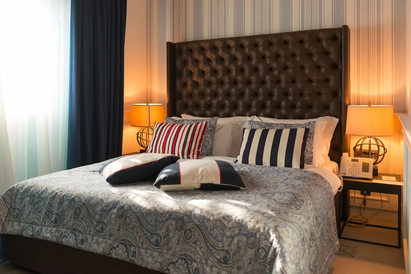Bedroom in the Ralph Lauren Junior Suite at Hotel Forza Terra