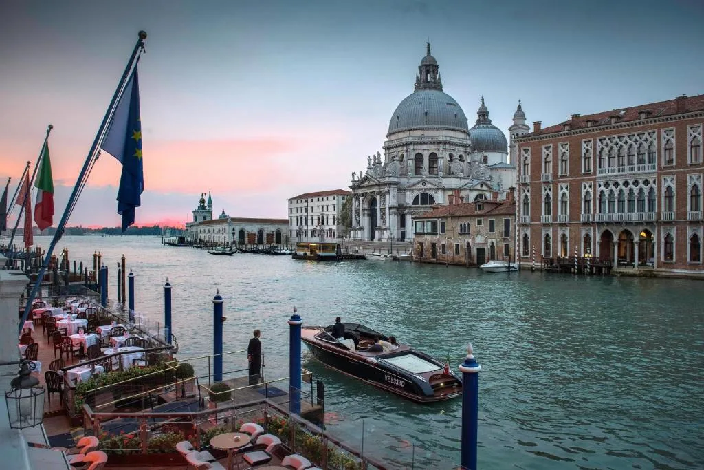 Grand Canal terrace and exterior at The Gritti Palace