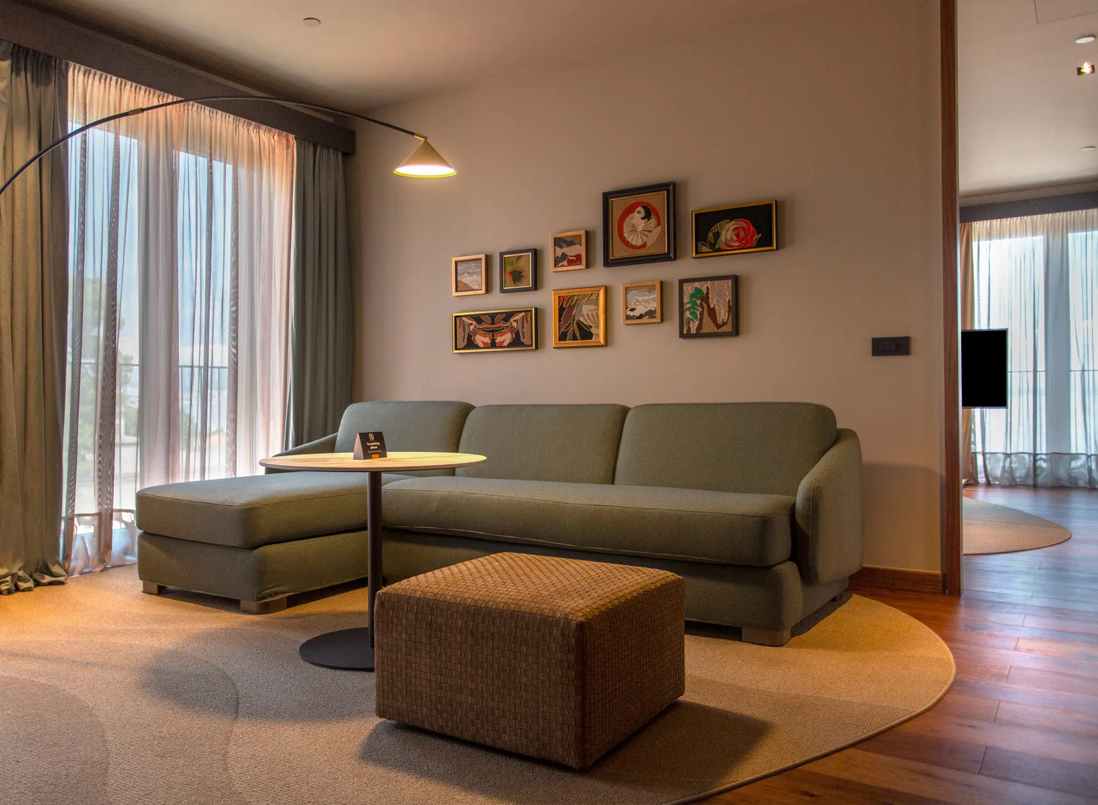 Living area of the Signature Suite at Keight Hotel Opatija