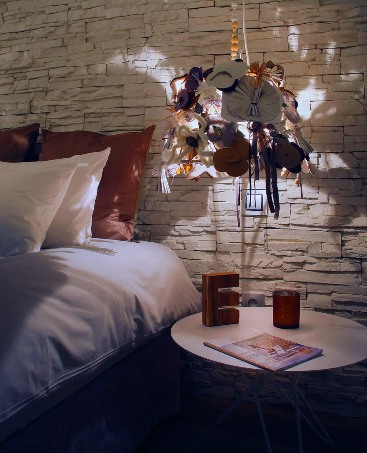 Bedroom in Large Suite No. 2 at Petit Hôtel Confidentiel
